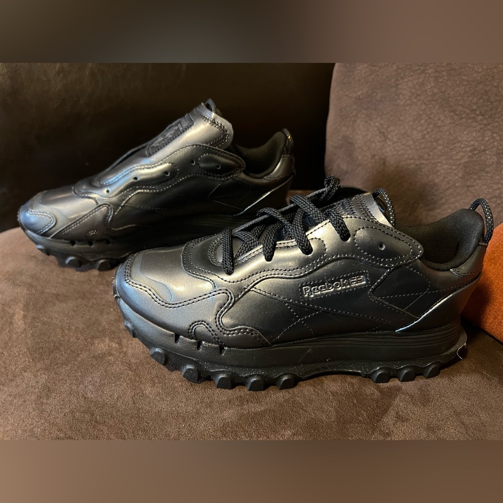 Reebok Classic x Cardi B Leather “Core Black/Dark Silver" women’s 8 - Picture 11 of 14